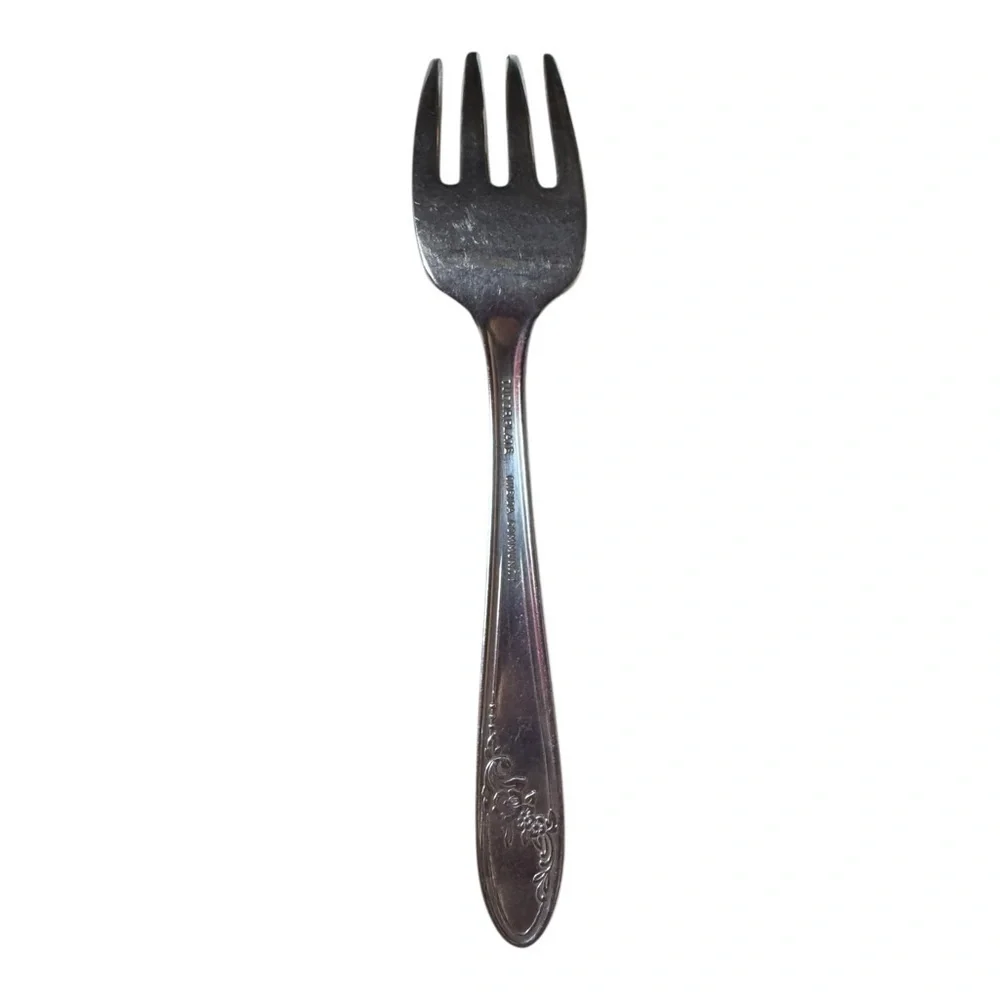 Tudor Plate Oneida Community Vintage 1946 Queen Bess II Silverplated Baby Fork